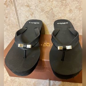 Coach Loralyn rubber wedge